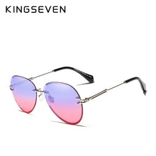 Load image into Gallery viewer, Vintage Rimless Gradient Lens Sunglasses
