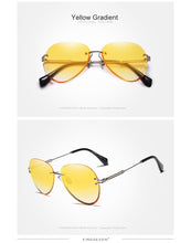 Load image into Gallery viewer, Vintage Rimless Gradient Lens Sunglasses
