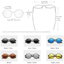 Load image into Gallery viewer, Vintage Aluminum Steampunk Round Sunglasses **UV400 Protection
