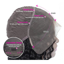 Load image into Gallery viewer, Deep Wave Pre-Plucked Curly Brazilian Human Hair Lace Frontal Wigs
