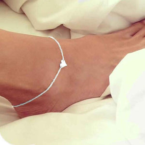 Vintage Silver Bead Chain Anklet