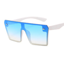 Load image into Gallery viewer, Square Big Frame Fashion Retro Mirrored Sunglasses
