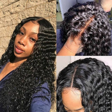 Load image into Gallery viewer, Lace Front Deep Wave Curly HD Brazilian Human Hair 30 Inch Wig
