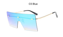 Load image into Gallery viewer, Square Big Frame Rimless Retro Vintage Luxury Sunglasses
