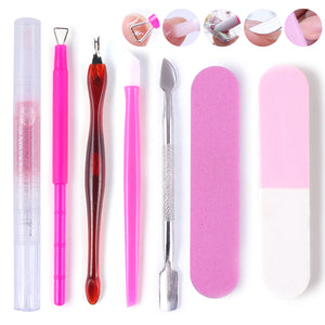 Nail Set for Manicure Kit with 30W UV LED Lamp Acrylic Nails Kit Soak Off Gel Nail Polish DIY Decoration Sliders Tools GL1574