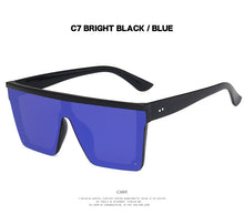 Load image into Gallery viewer, Square Big Frame Mirror Sunglasses **UV400 (13 different colors available)
