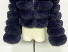 Load image into Gallery viewer, Faux Fox Short 3/4 Sleeve Plush Thick Fur Coat
