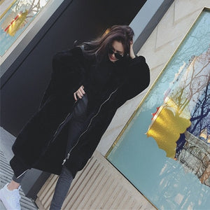 Oversized Faux Fur Parka Long Warm Loose Winter Coat