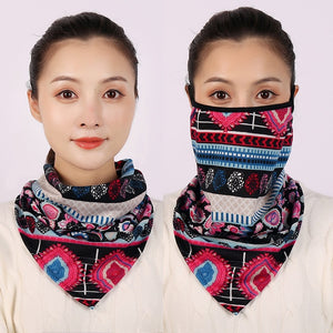 Warm Cotton Neck Scarves & Masks