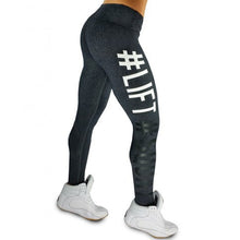 Load image into Gallery viewer, Lift Squat Letter Print High Waist Breathable Leggings
