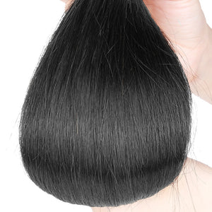 Brazilian Straight Virgin Natural Color Human Hair Weave Bundles 1/3 Piece