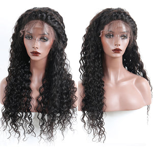 Brazilian Remy Deep Wave 250% Density 13x4 Glueless Full End Lace Front Wigs